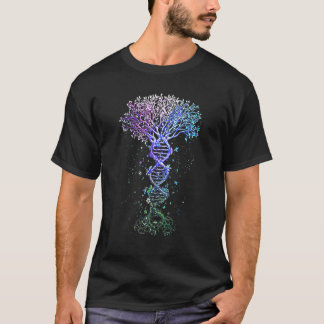 Camiseta Ciencias biólogas de la genética de la tierra en e