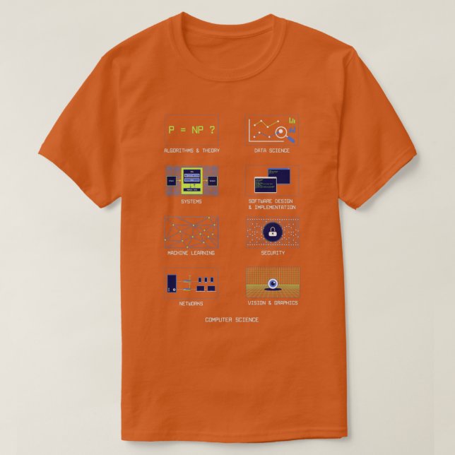 Camiseta Ciencias de la computación  (Diseño del anverso)