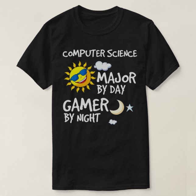 Camiseta ciencias de la computación Mayor por día en Night  (Diseño del anverso)