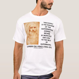 Camiseta Ciencias matemáticas de los mecánicos de Leonardo