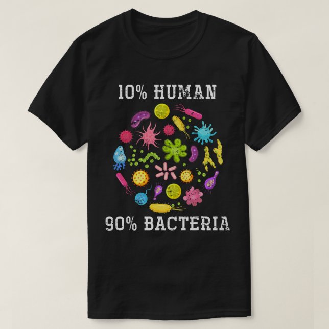 Camiseta Ciencias Naturales Científico de bacterias regalo  (Diseño del anverso)