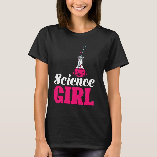 Camiseta Científica Chica científica Chicas Nerd Cute Chemi (Anverso)