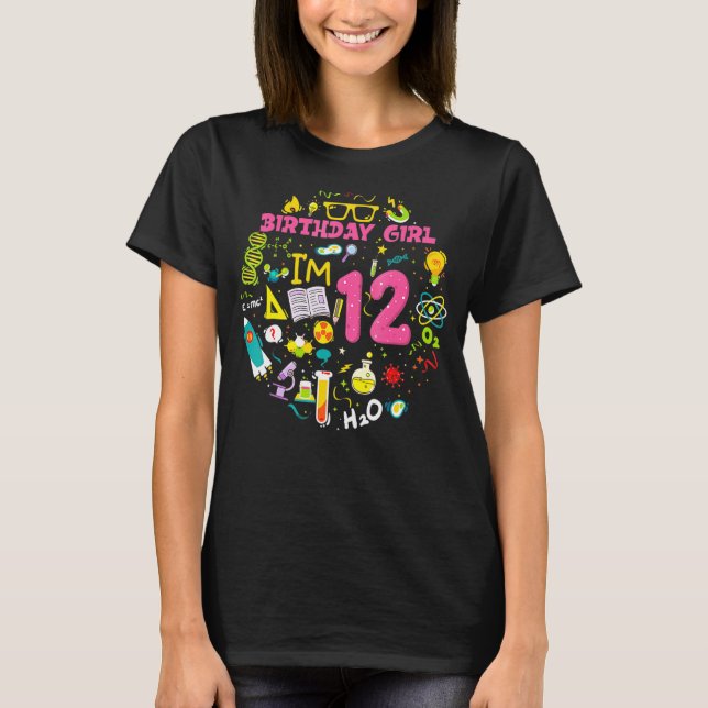 Camiseta Científica Chica de 12 años de edad Chica de 12 añ (Anverso)