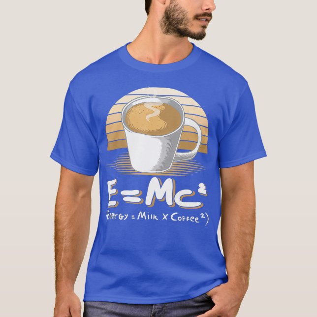 Camiseta científica divertida Leche de energía par (Anverso)