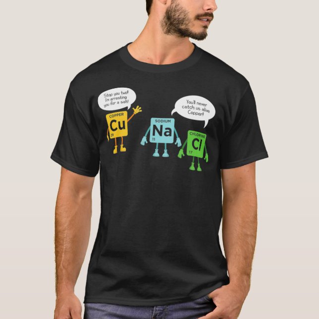 Camiseta Científica Química Periódica Tabla Funny Científic (Anverso)