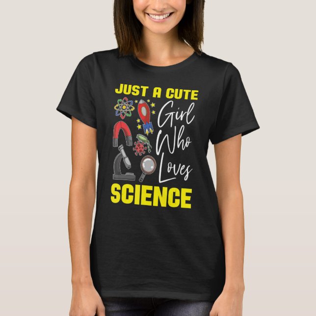 Camiseta Científicas Chicas Científicas Nerd Geek Science (Anverso)