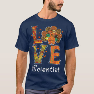 Camiseta Científico Ama al leopardo de Acción de Gracias Tu
