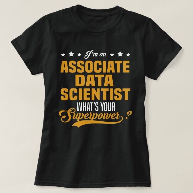 Camiseta Científico asociado de datos (Diseño del anverso)