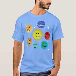 Camiseta Científico astronómico Sistema Solar Universo Cute