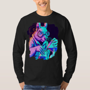 Camiseta Científico astuto de ardilla mezclando química