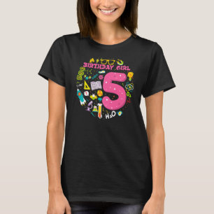 Camiseta Científico Chica de 5 años de edad Chica de cumple
