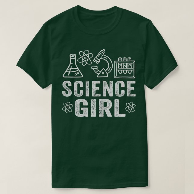 Camiseta Científico Chica de Química (Diseño del anverso)