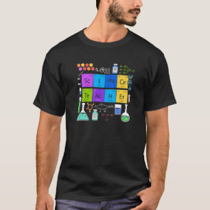 Camiseta Científico Ciencia Química Fan Elementos Profesor