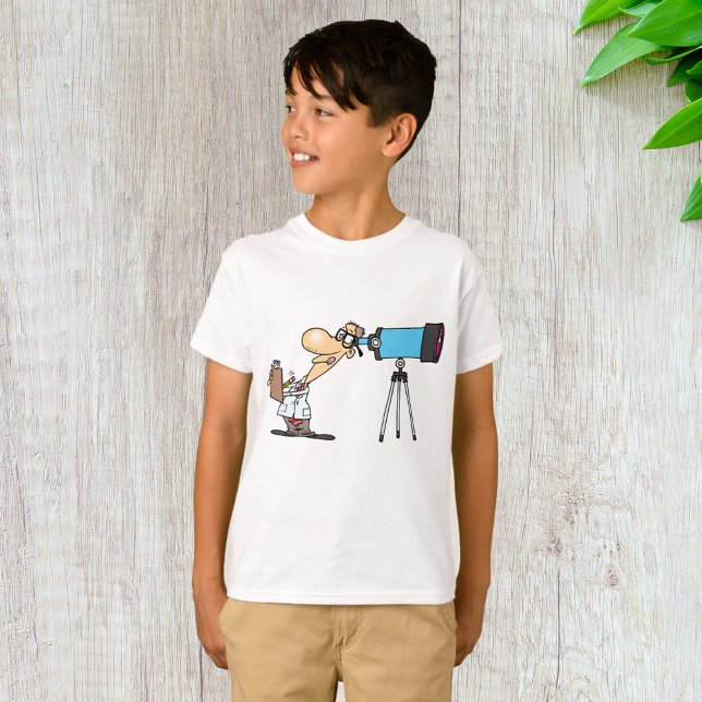 Camiseta Científico con telescopio Humor científico astronó (Subido por el creador)
