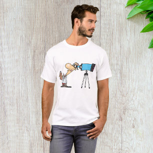 Camiseta Científico con telescopio Humor científico astronó