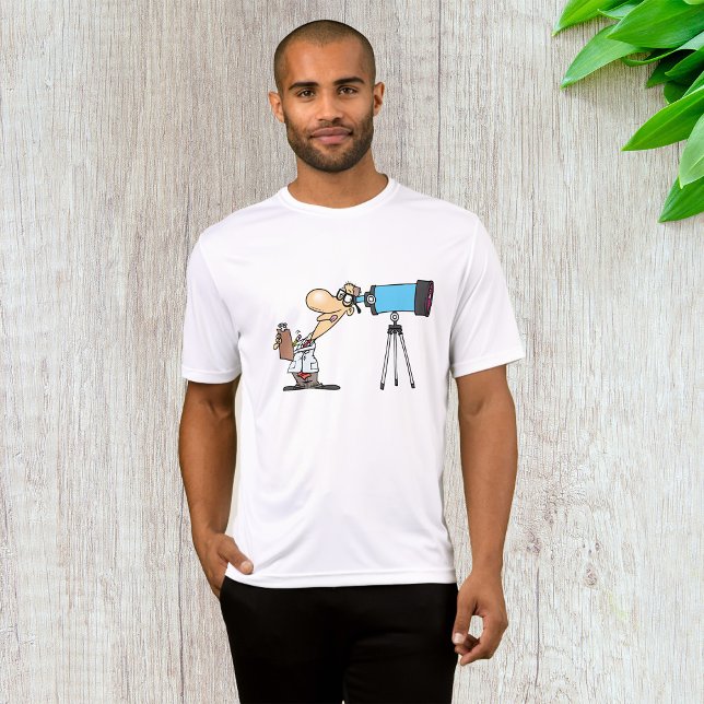 Camiseta Científico con telescopio Humor científico astronó (Subido por el creador)