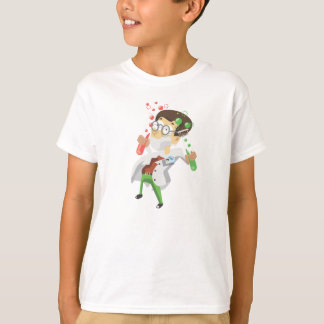 Camiseta Científico con tubos de ensayo