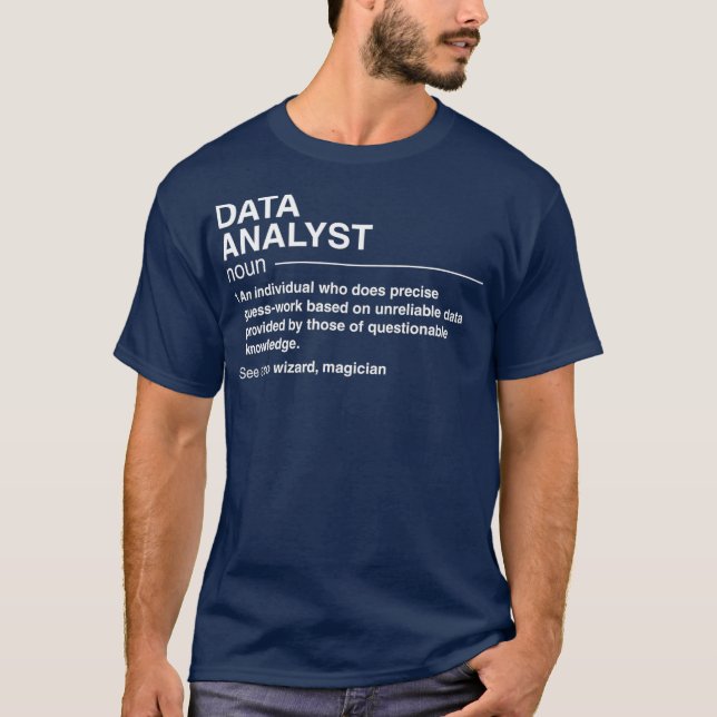 Camiseta científico de datos de definición de análisis de d (Anverso)