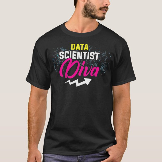 Camiseta Científico de datos Diva Data Science Mining Analy (Anverso)