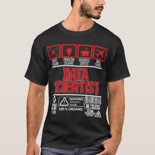 Camiseta Científico de datos Hechos Analista de datos de in