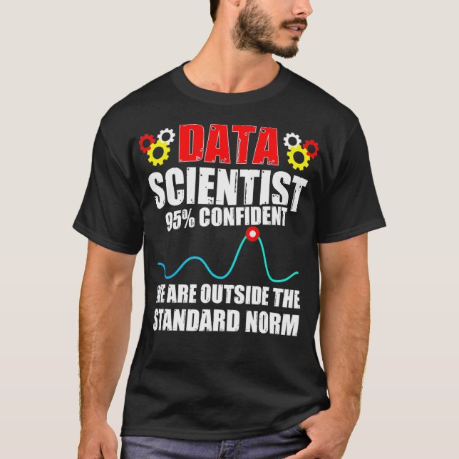 Camiseta Científico de datos Norm Data Science Mining Analy (Anverso)