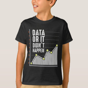 Camiseta Científico de estadísticas de analistas de compo
