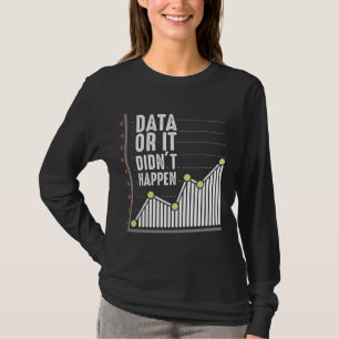 Camiseta Científico de estadísticas de analistas de compo