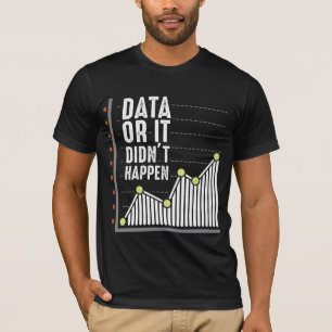 Camiseta Científico de estadísticas de analistas de compo