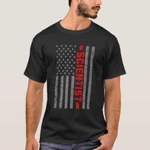 Camiseta Científico de la bandera estadounidense, Tee de co