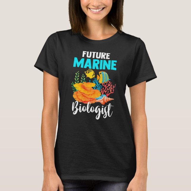 Camiseta Científico de la biología marina en el futuro Bio  (Anverso)