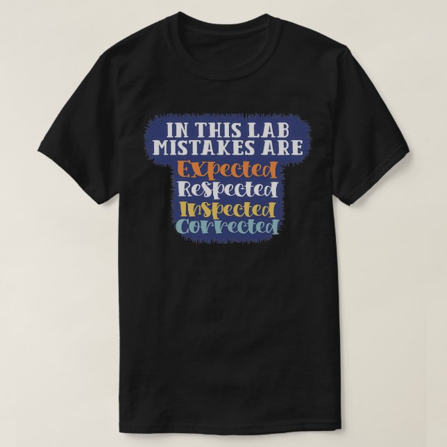 Camiseta científico de laboratorio médico (Diseño del anverso)