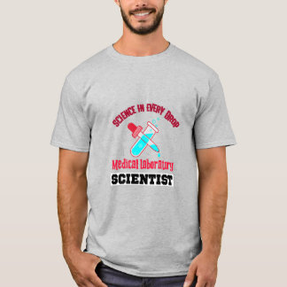Camiseta Científico de laboratorio médico.