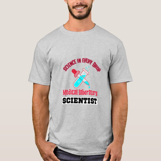 Camiseta Científico de laboratorio médico. (Anverso)