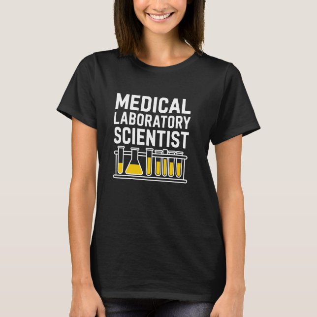 Camiseta Científico de Laboratorio Médico, Laboratorio Técn (Anverso)