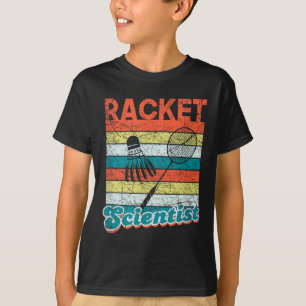 Camiseta Científico de raqueta divertido jugador de bádmint