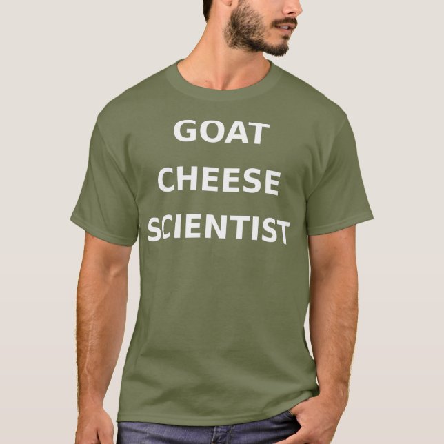Camiseta Científico del queso de cabra curioso Gag regalo c (Anverso)