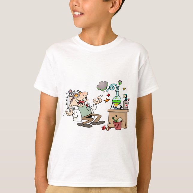Camiseta Científico enojado divertido (Anverso)