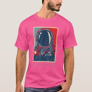 Camiseta Científico espacial astronauta retro futuro astron