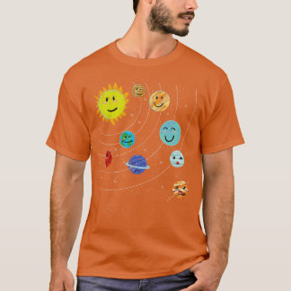 Camiseta Científico espacial Cute Planetas Astronom Sistema