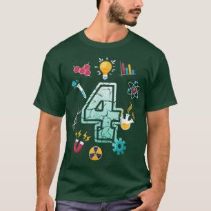 Camiseta Científico Fiesta de la Escuela de Cumpleaños de C