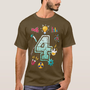 Camiseta Científico Fiesta de la Escuela de Cumpleaños de C