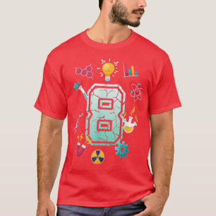 Camiseta Científico Fiesta de la Escuela de Nacimiento de C