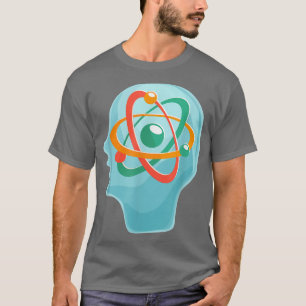 Camiseta Científico físico Átomo Electrones Científico Quan