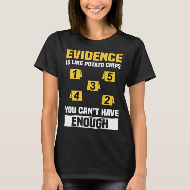 Camiseta Científico forense, forense y forense (Anverso)