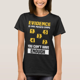 Camiseta Científico forense, forense y forense