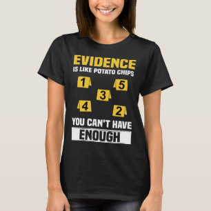 Camiseta Científico forense, forense y forense