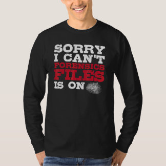 Camiseta Científico Forense Investigador de Delitos  Cienci