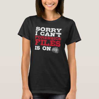 Camiseta Científico Forense Investigador de Delitos  Cienci