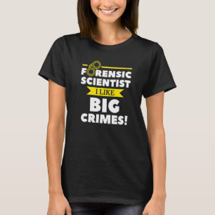 Camiseta Científico forense me gusta la huella dactilar de 