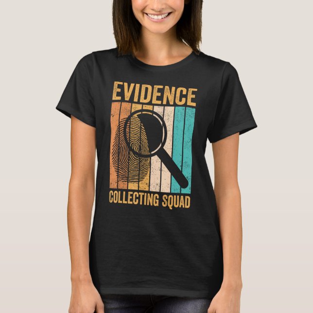Camiseta Científico forense reúne evidencia de brigada (Anverso)